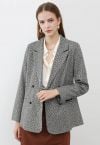 Wunderschöner Debüt-Tweed-Blazer mit Pailletten