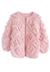 Stricken Sie Ihre Liebe - Strickjacke für Kinder in Pink