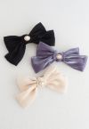 Pearly Big Bow Barrette