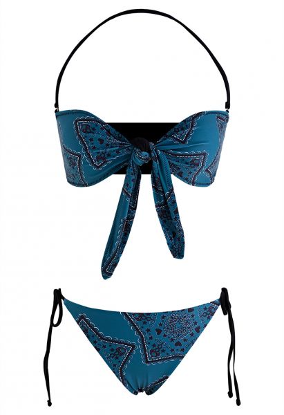 Bohemia geknotetes Bikini-Set mit Bindebändern