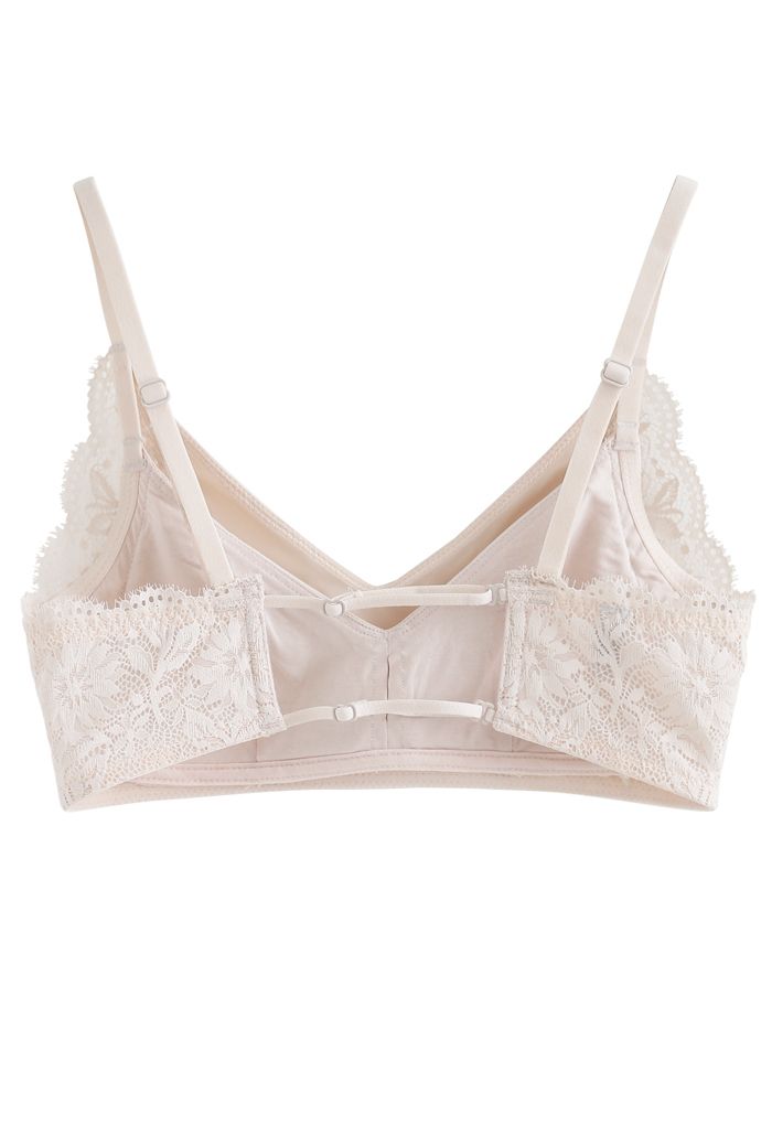 Eingesetztes Cami-BH-Top in Nude Pink