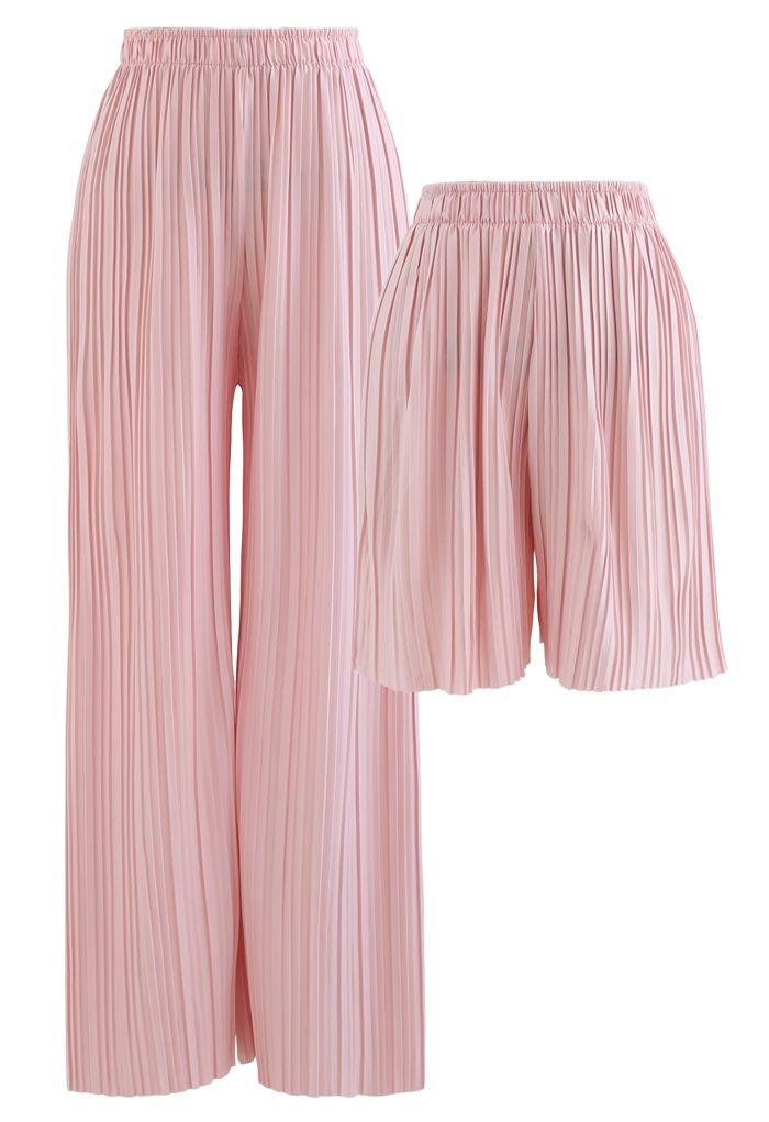 Volle zweiteilige Shorts und Hosen in Pink