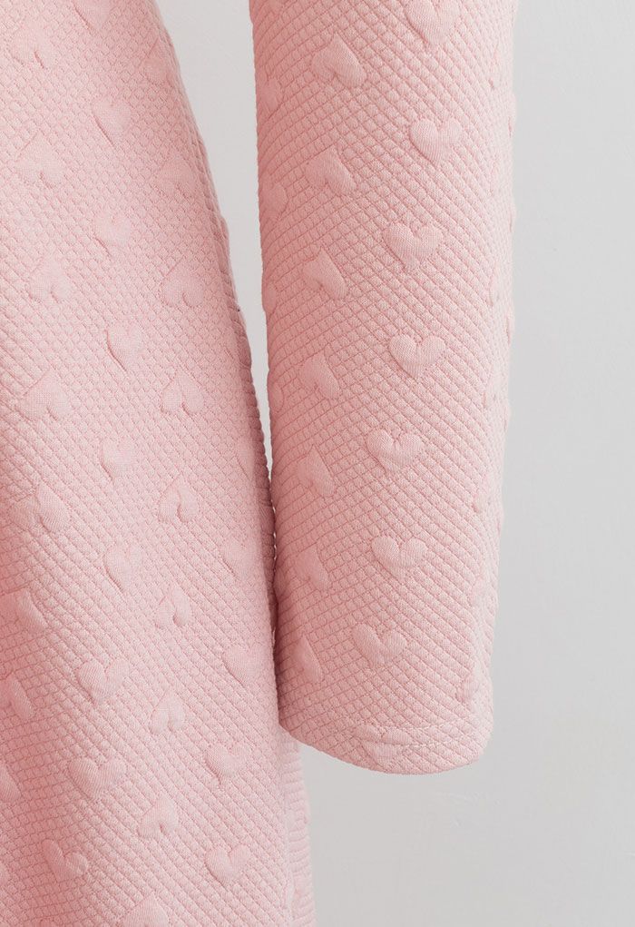 Overall – Luftiges, herzförmiges Baumwollkleid in Rosa