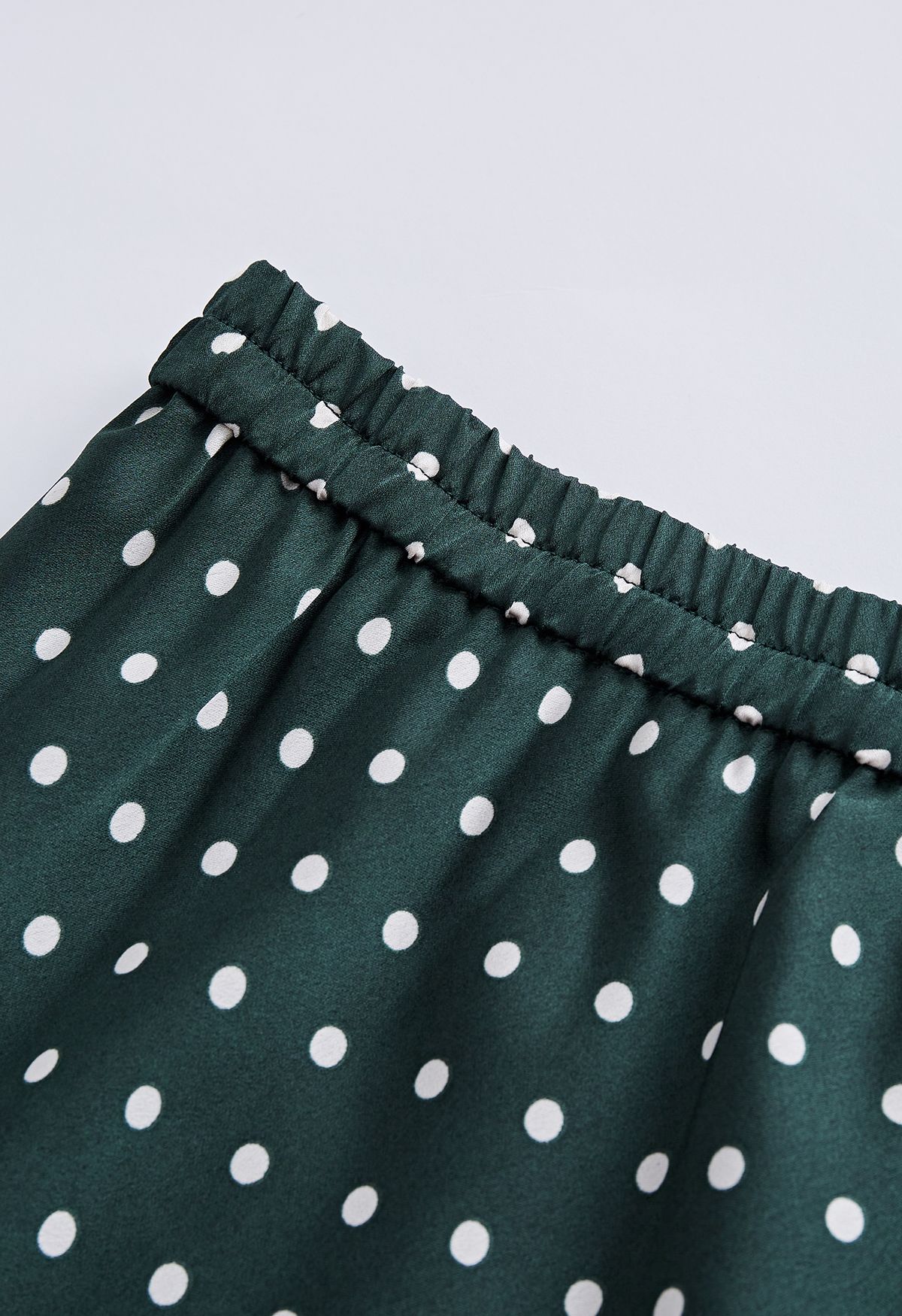 Rüschen-Midirock mit Polka Dots-Print