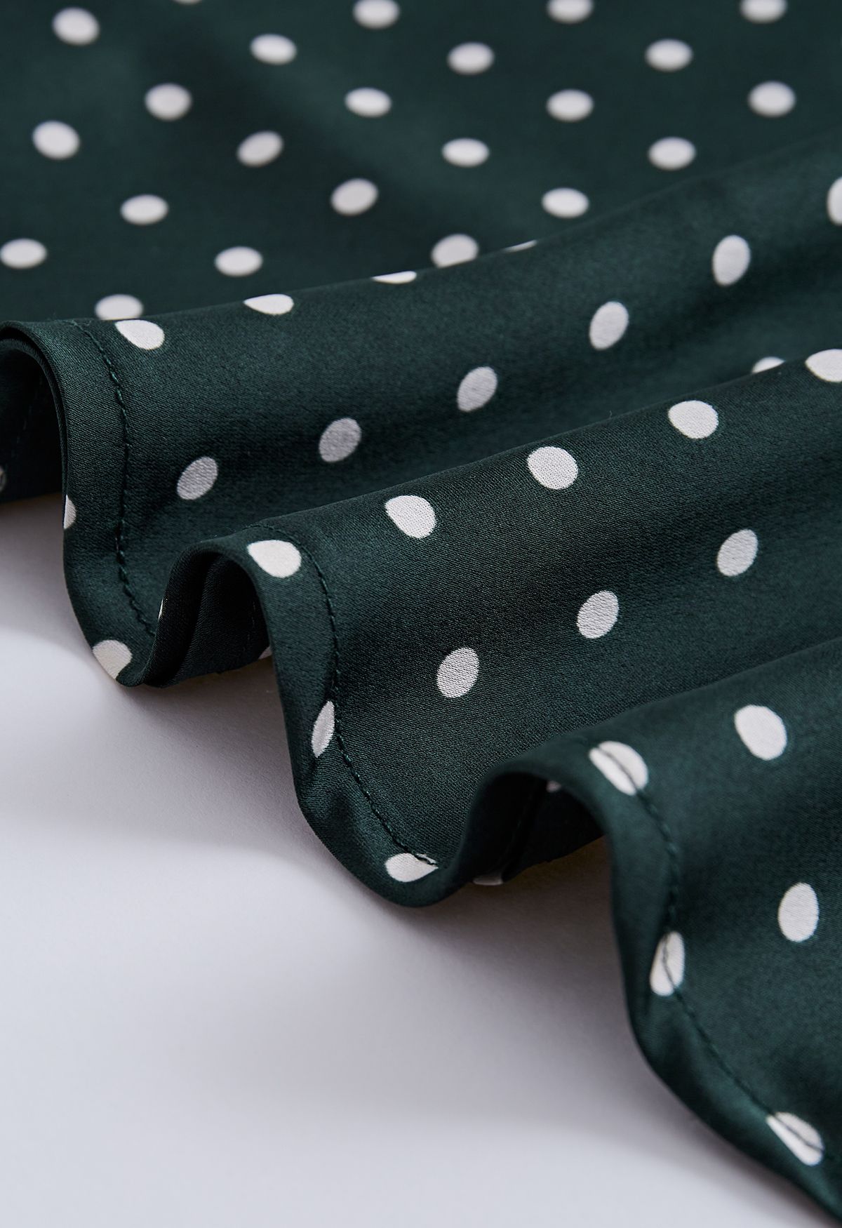 Rüschen-Midirock mit Polka Dots-Print