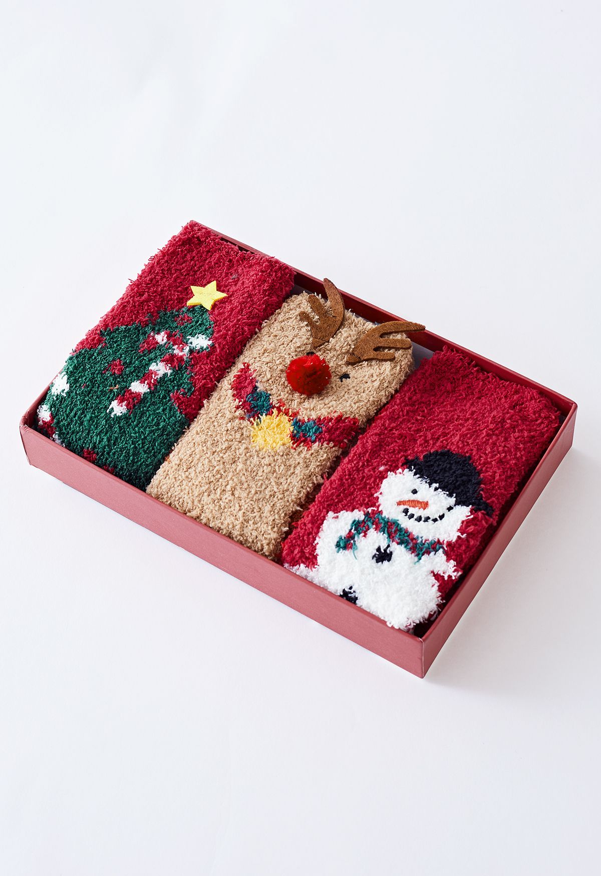 Elk Fuzzy Crew Socken Geschenkbox