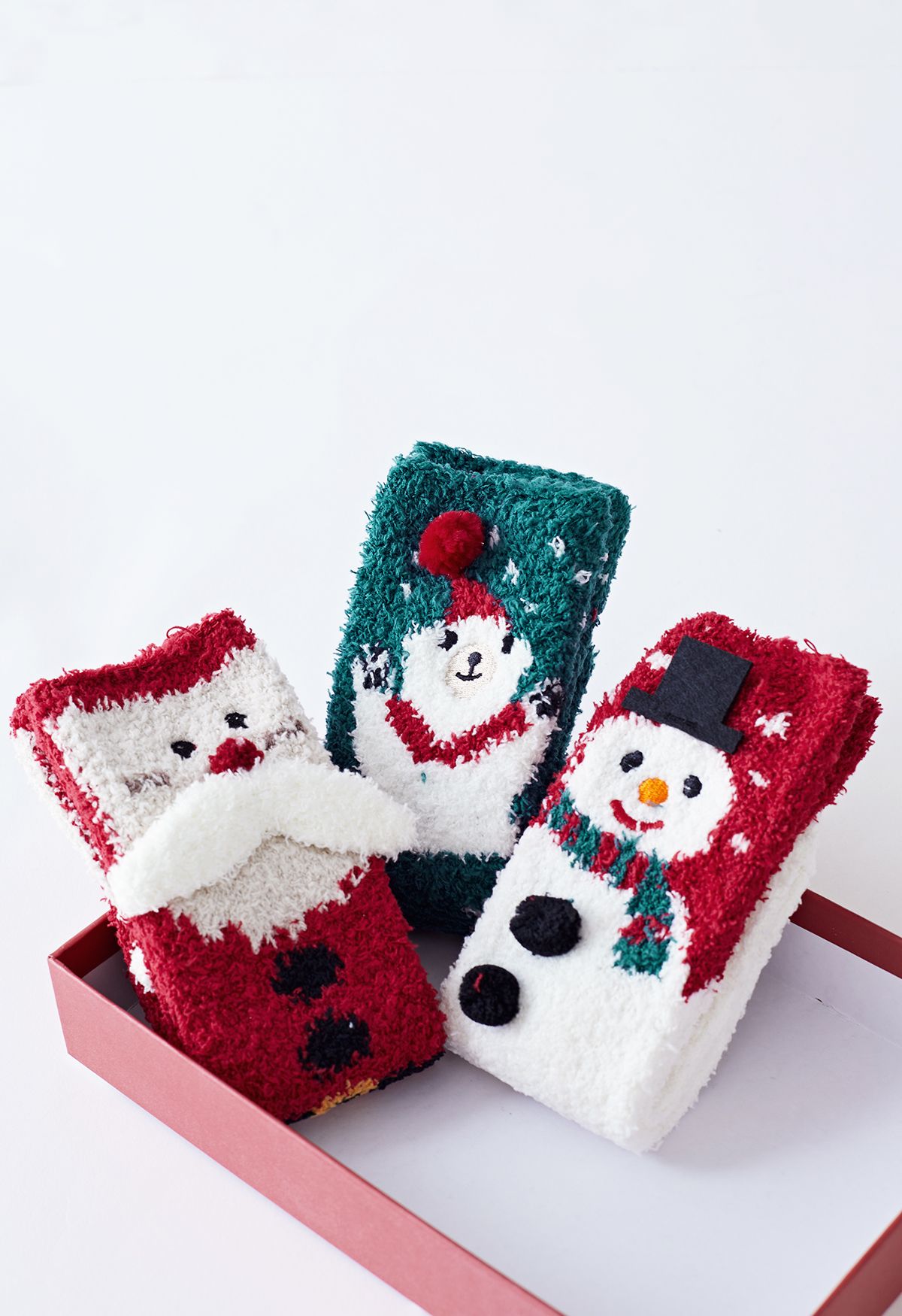 Weihnachtsmann Fuzzy Crew Socken Geschenkbox