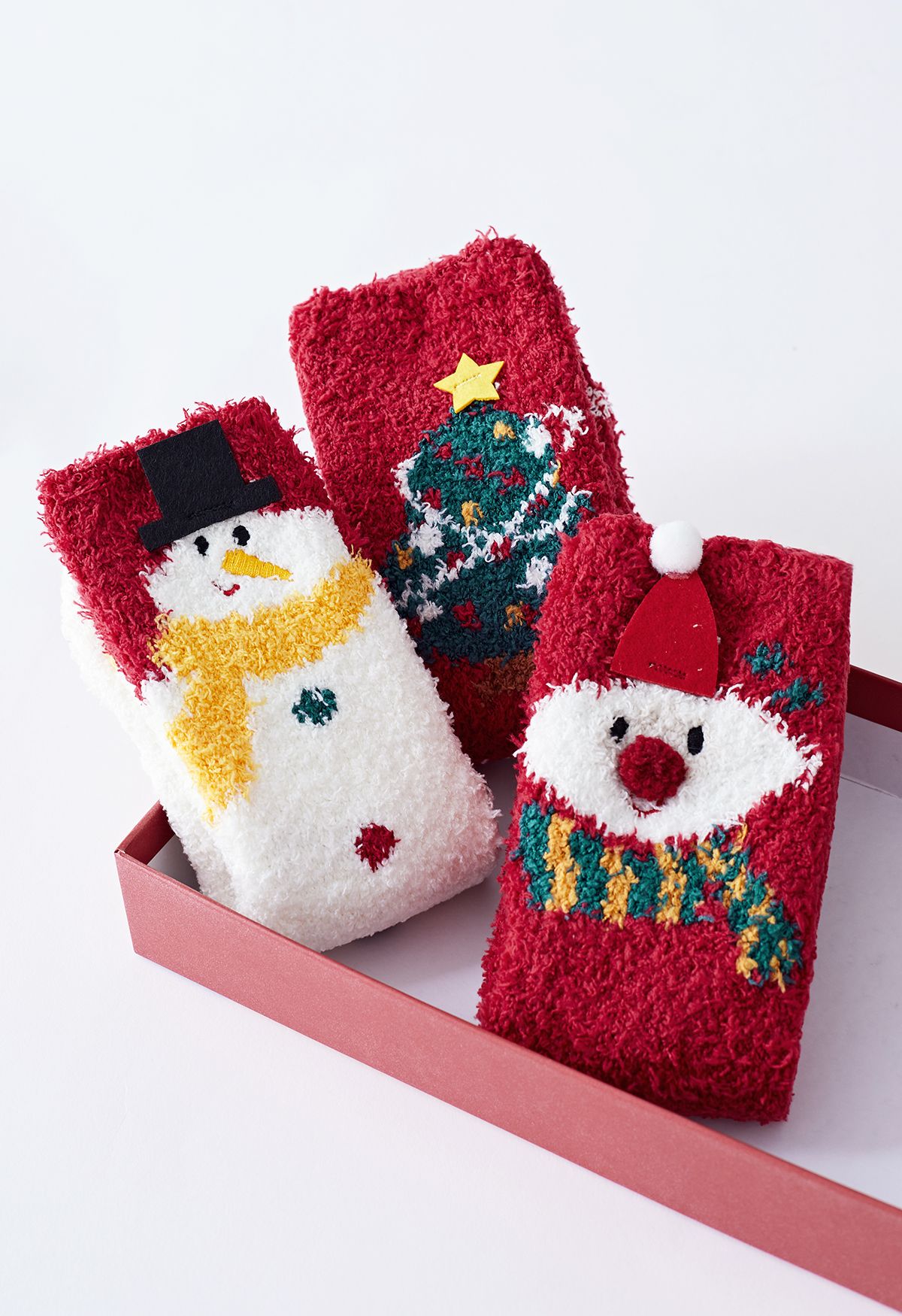 Schneemann Fuzzy Crew Socken Geschenkbox