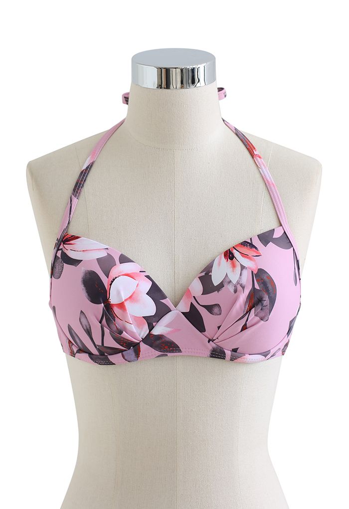 Magnolia zweiteiliges Langarm-Bikini-Set in Pink