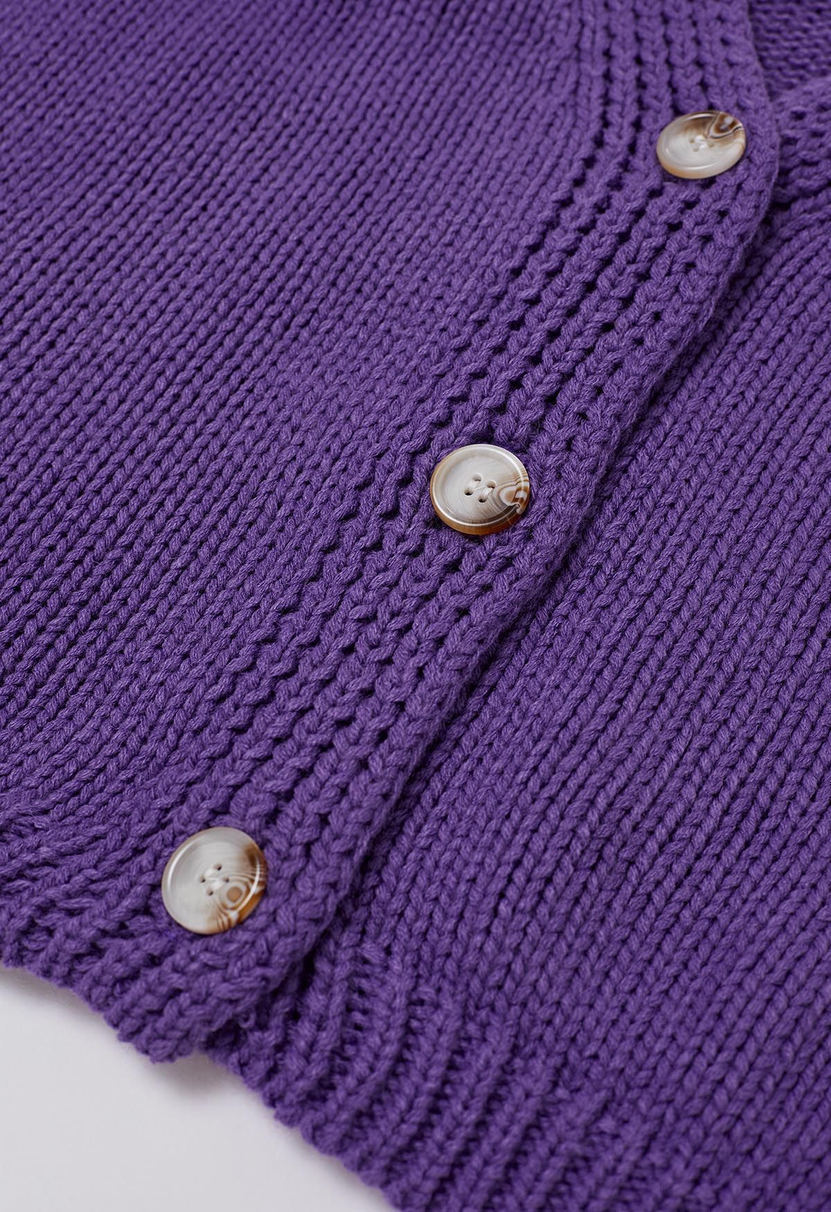 Strickjacke mit geknöpfter Skelettkatze