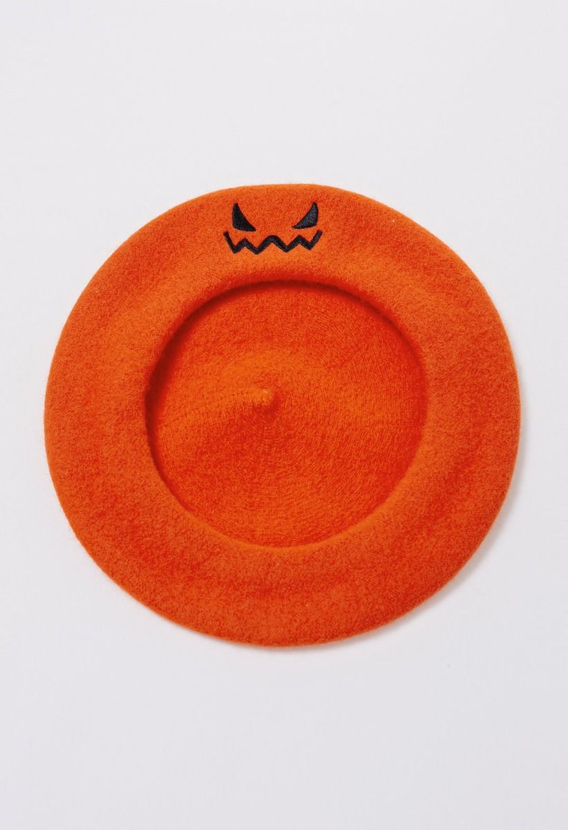Wicked Pumpkin Baskenmütze in Orange