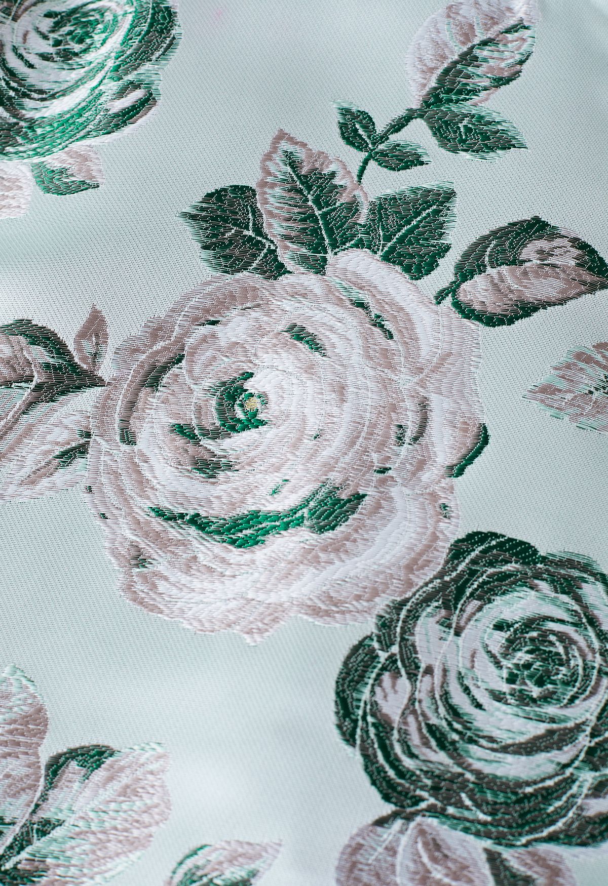 Cappuccino Rose Jacquard A-Linienrock