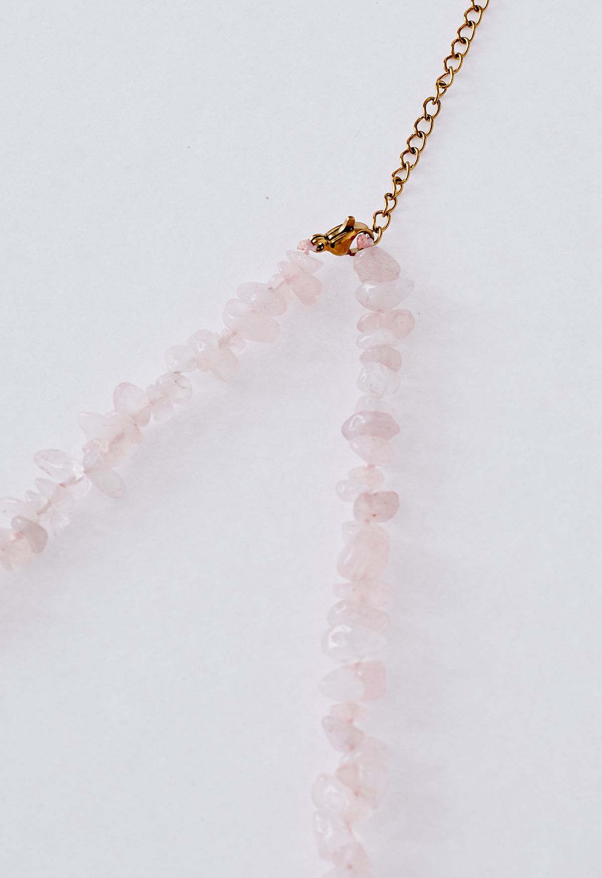 Schimmer rosa Kristall gespleißte Perlenkette