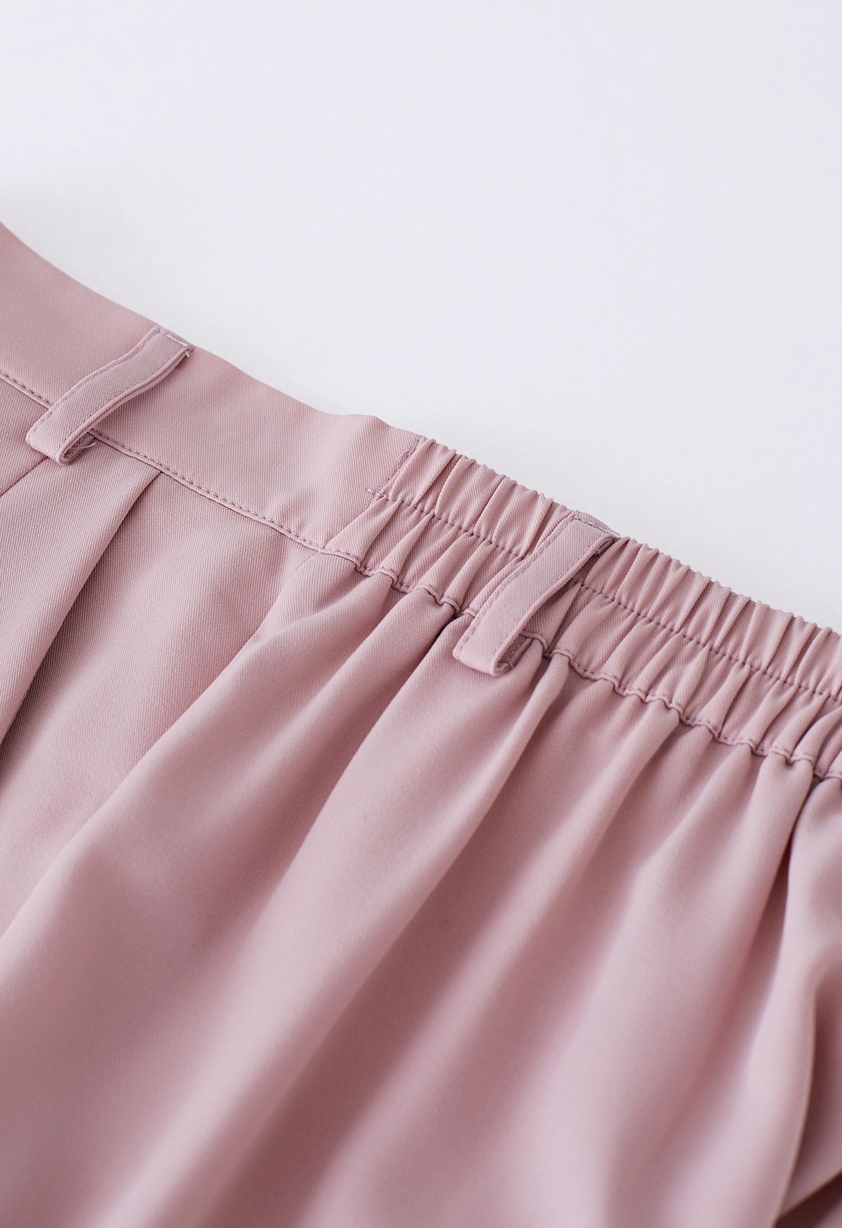 Plissee Detail Seitentaschen Shorts in Pink
