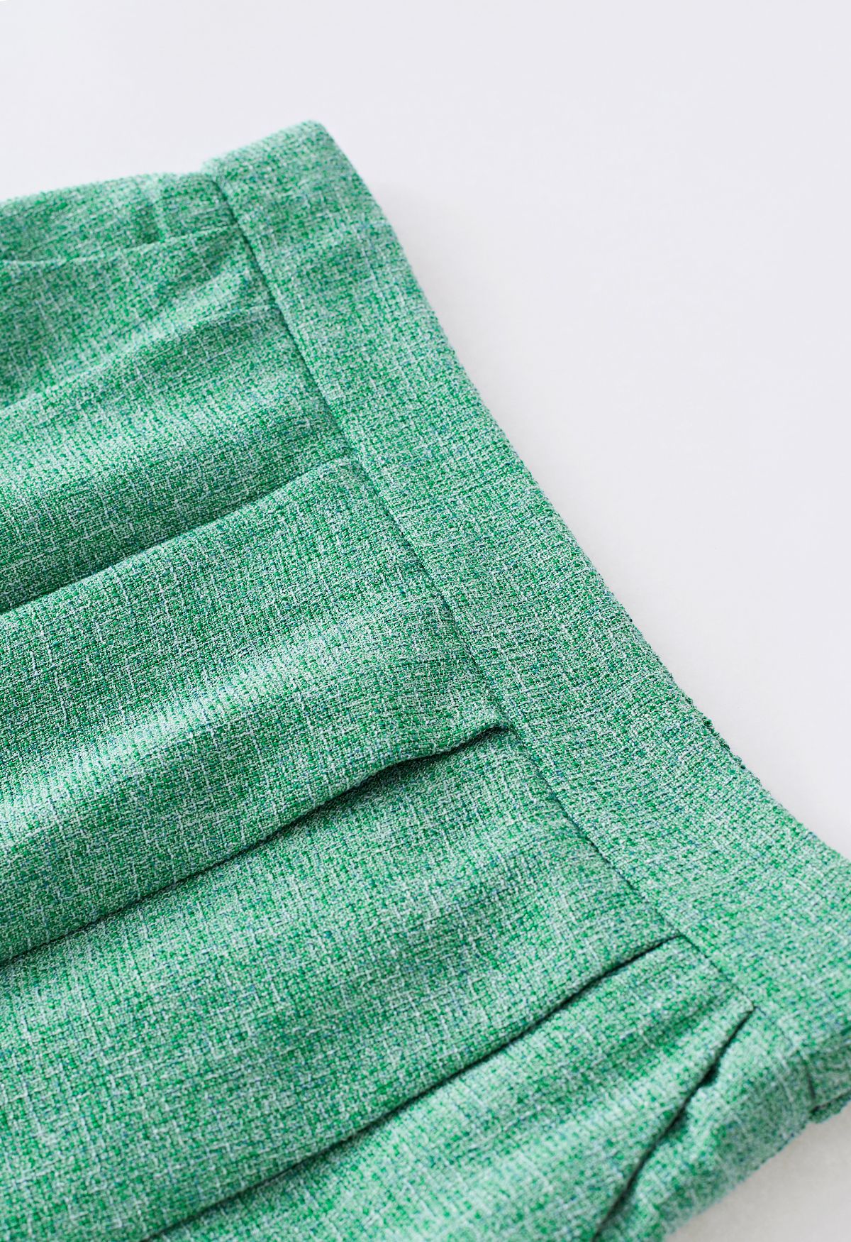 Faltenrock aus Tweed mit Seitentaschen