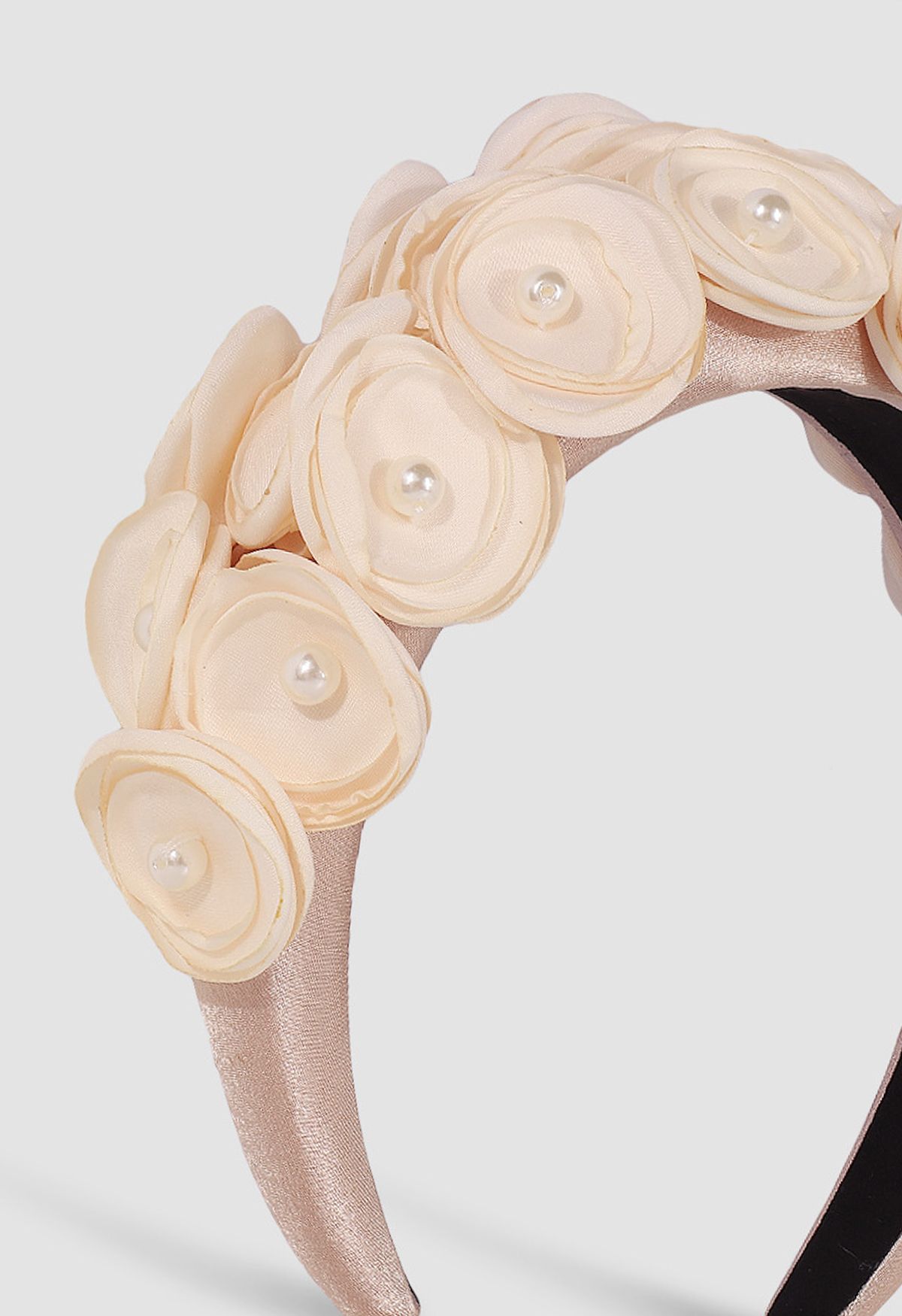 Anmutiges 3D-Blumen-Perlen-Stirnband