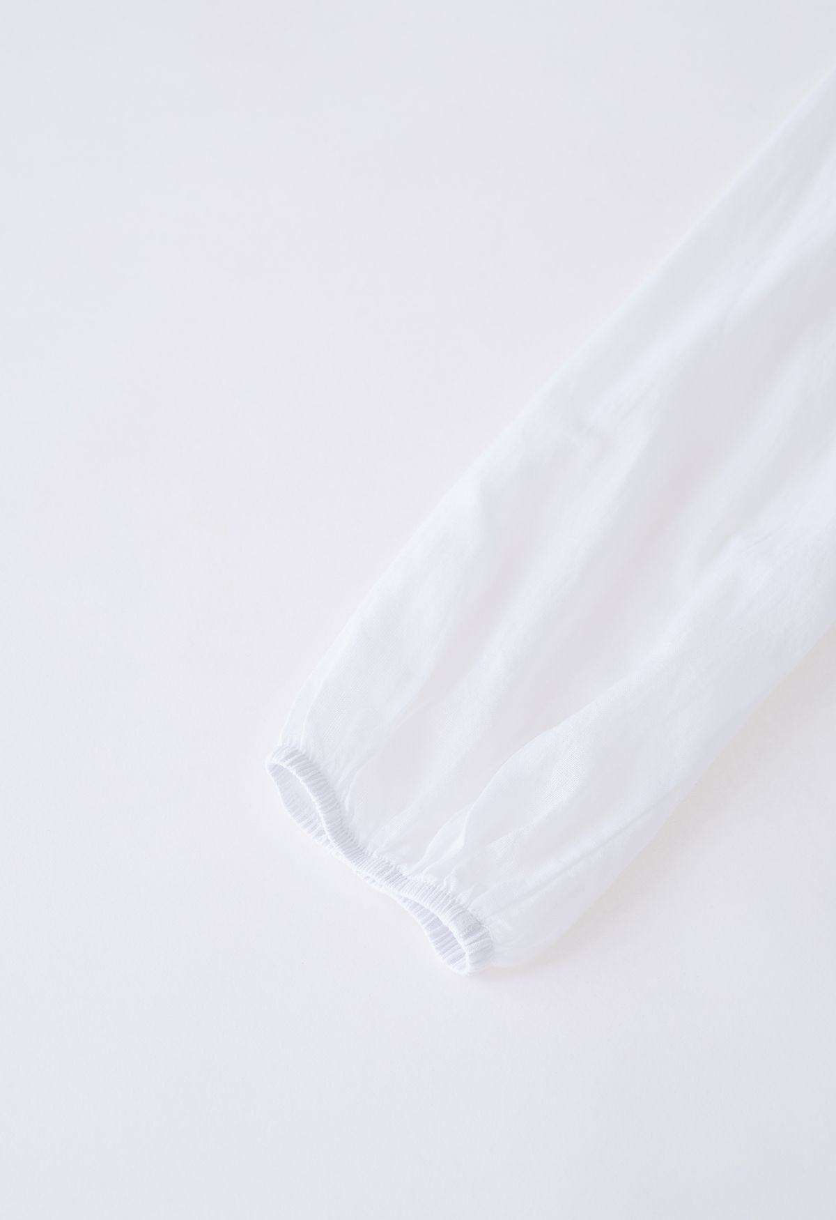 Geschmeidige Baumwoll-Tunika in Weiß