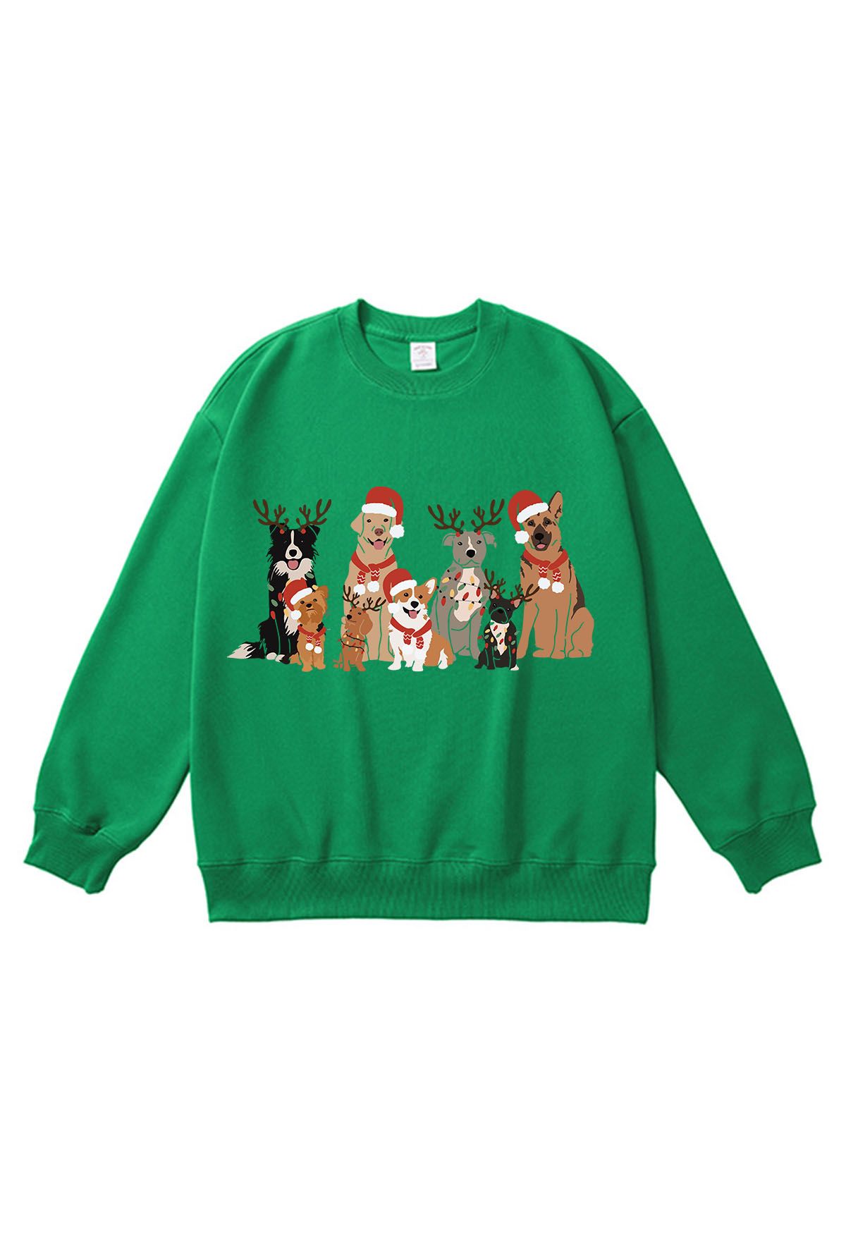 Sweatshirt mit Tierfamilien-Cartoon-Print
