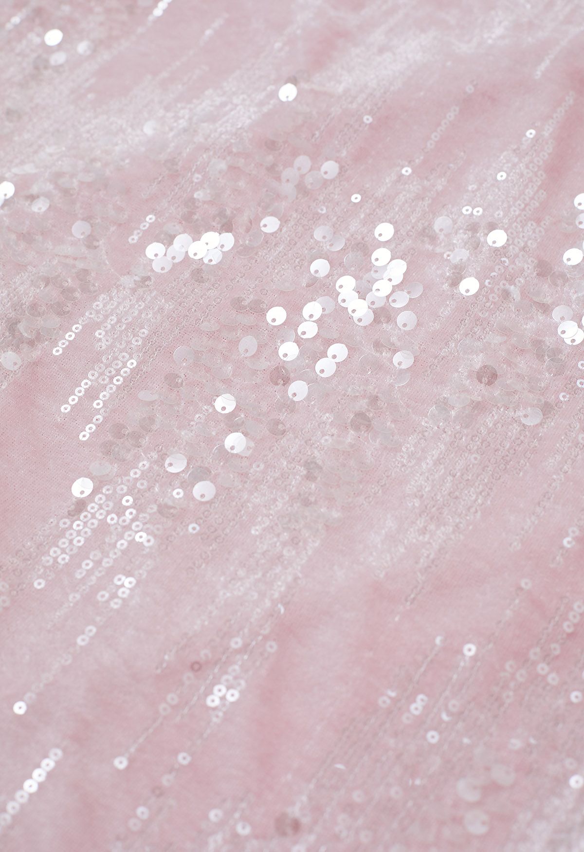 Süßer rosa Pailletten-Samt-Meerjungfrauenrock