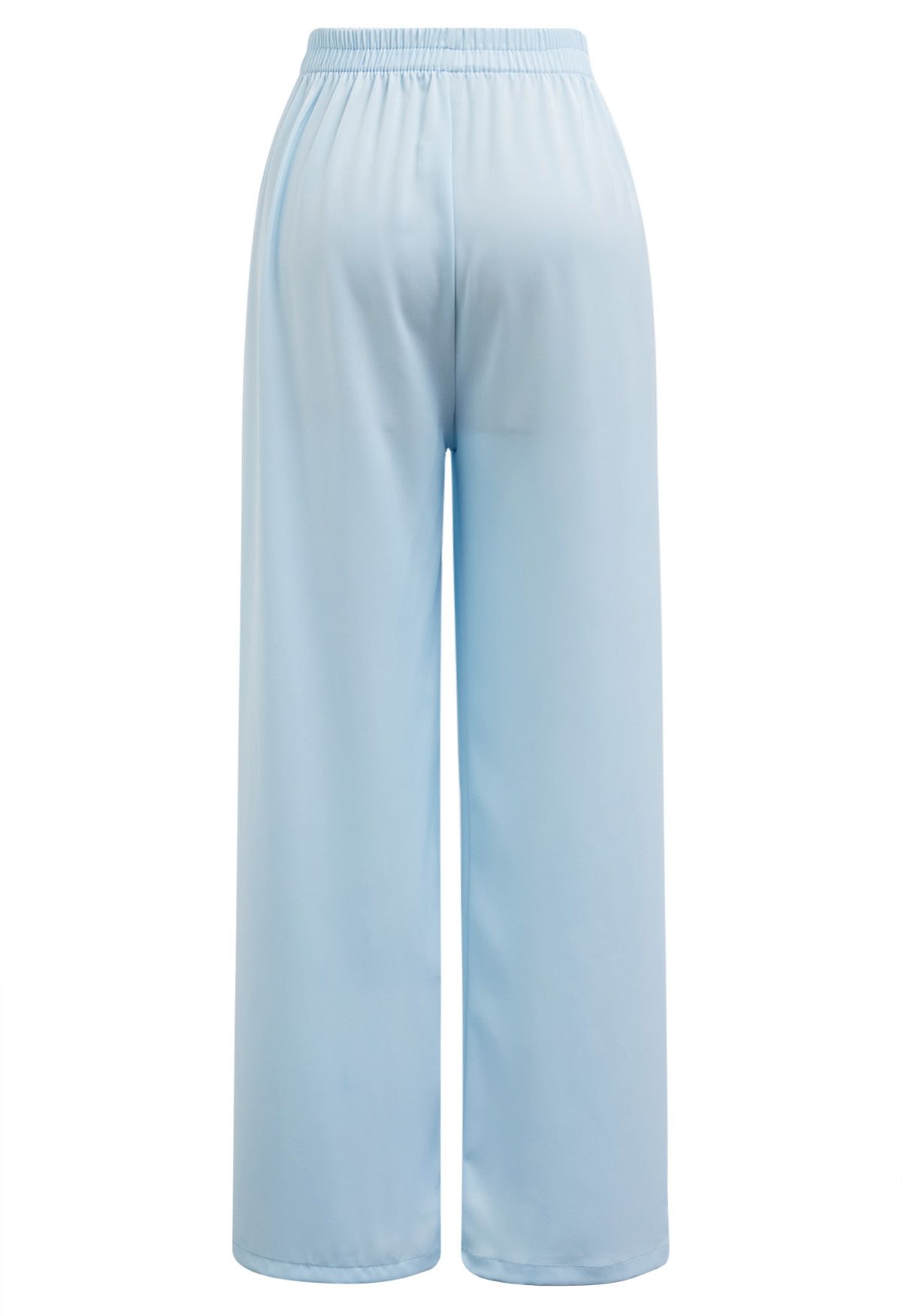 Schlupfhose mit Satin-Finish in Blau