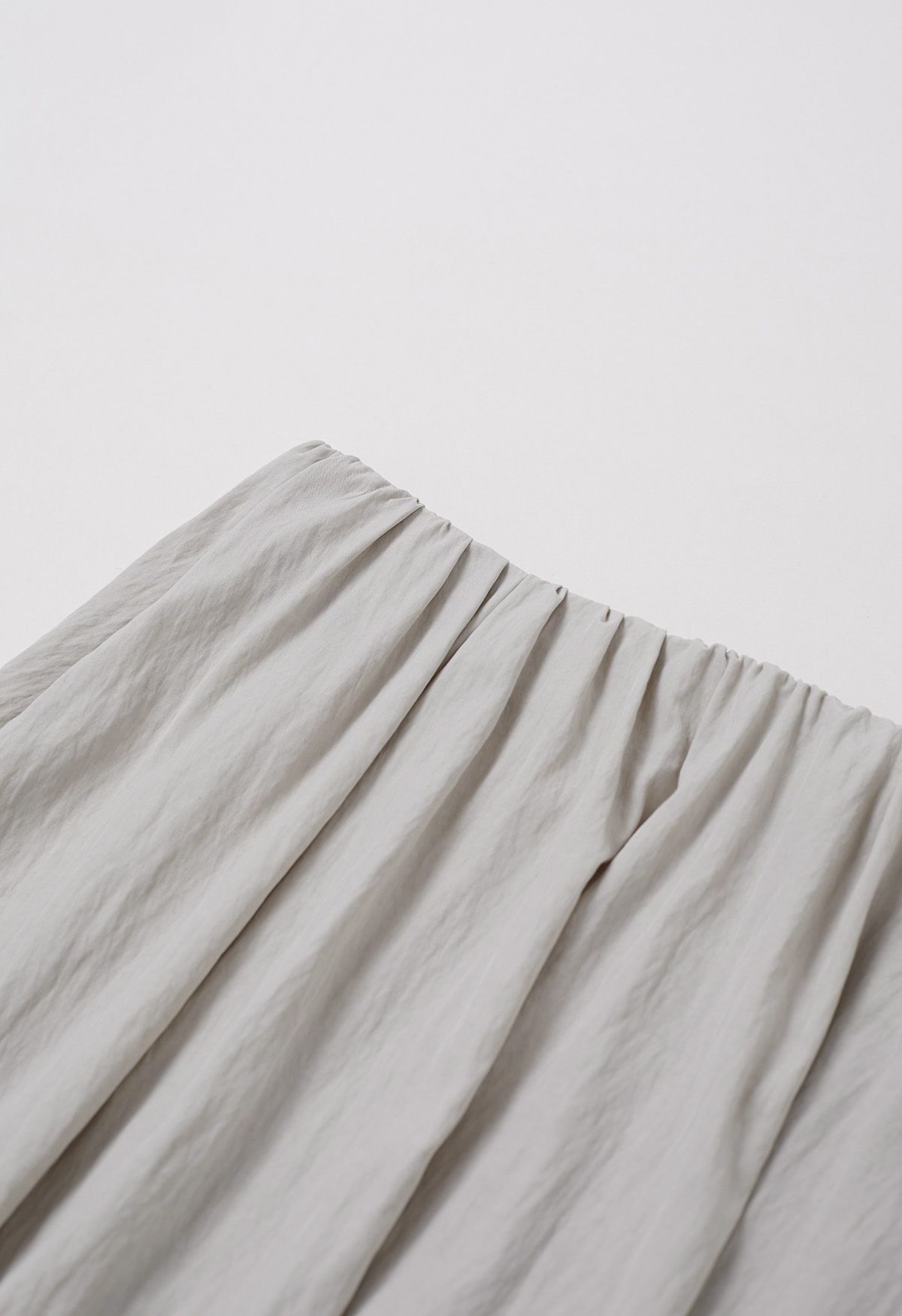Graceful Breeze – Maxirock mit elastischer Taille in Haferflocken