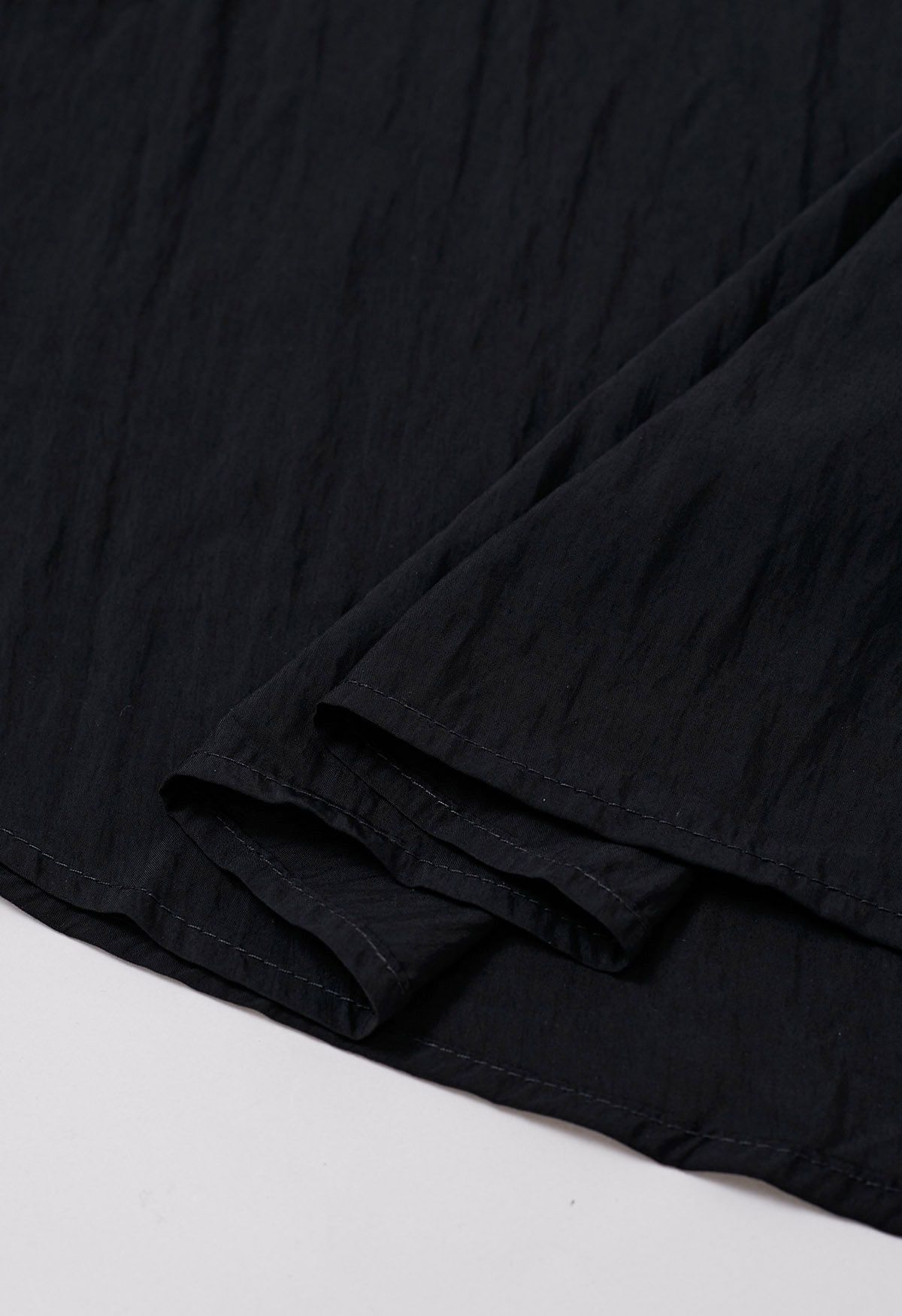 Graceful Breeze – Maxirock mit elastischer Taille in Schwarz