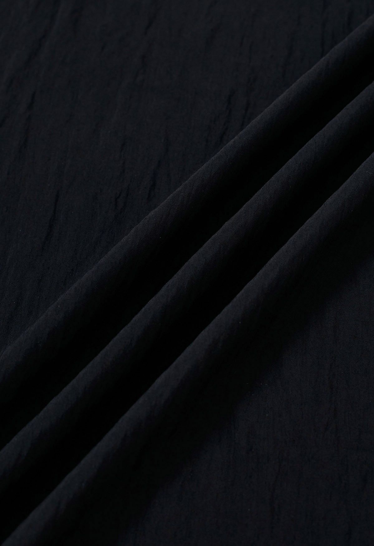Graceful Breeze – Maxirock mit elastischer Taille in Schwarz