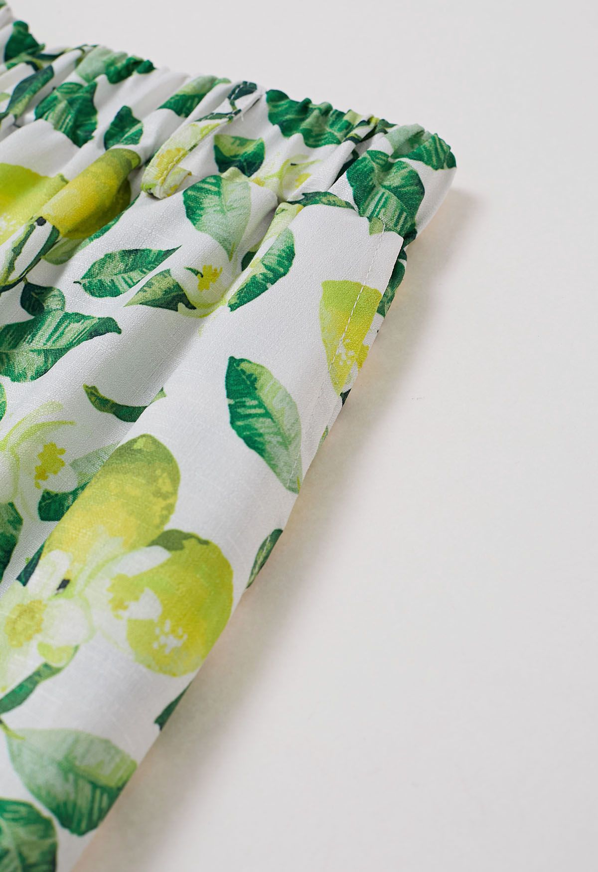 Hose mit weitem Bein und „Fresh Lemon“-Print