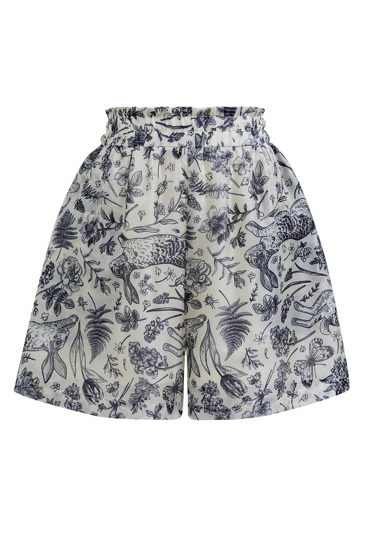 Set aus Oberteil und Shorts mit „Wonderland“-Print und Quasten