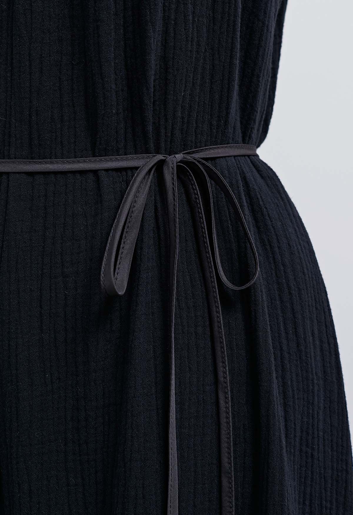 Strukturierter, glamouröser Camisole-Jumpsuit mit weitem Bein