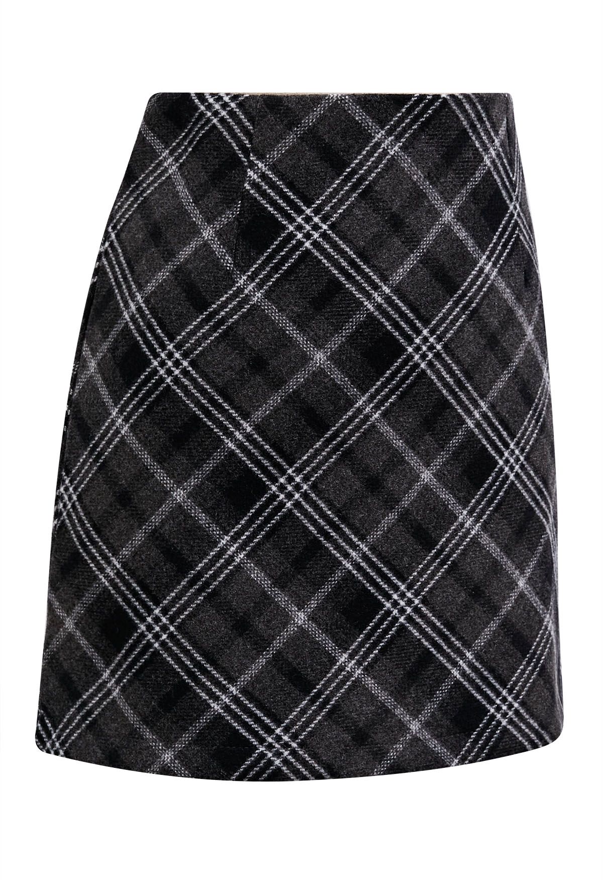 Scottish Charm Tartan-Minirock in Schwarz