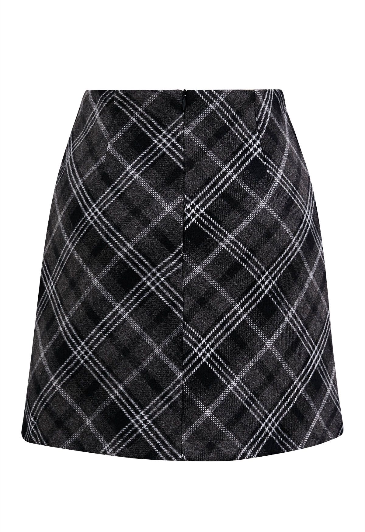 Scottish Charm Tartan-Minirock in Schwarz