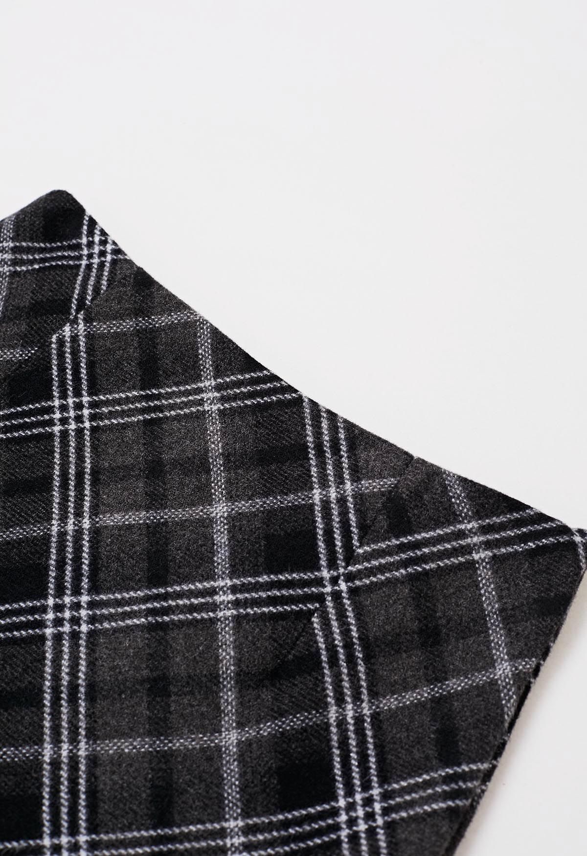 Scottish Charm Tartan-Minirock in Schwarz