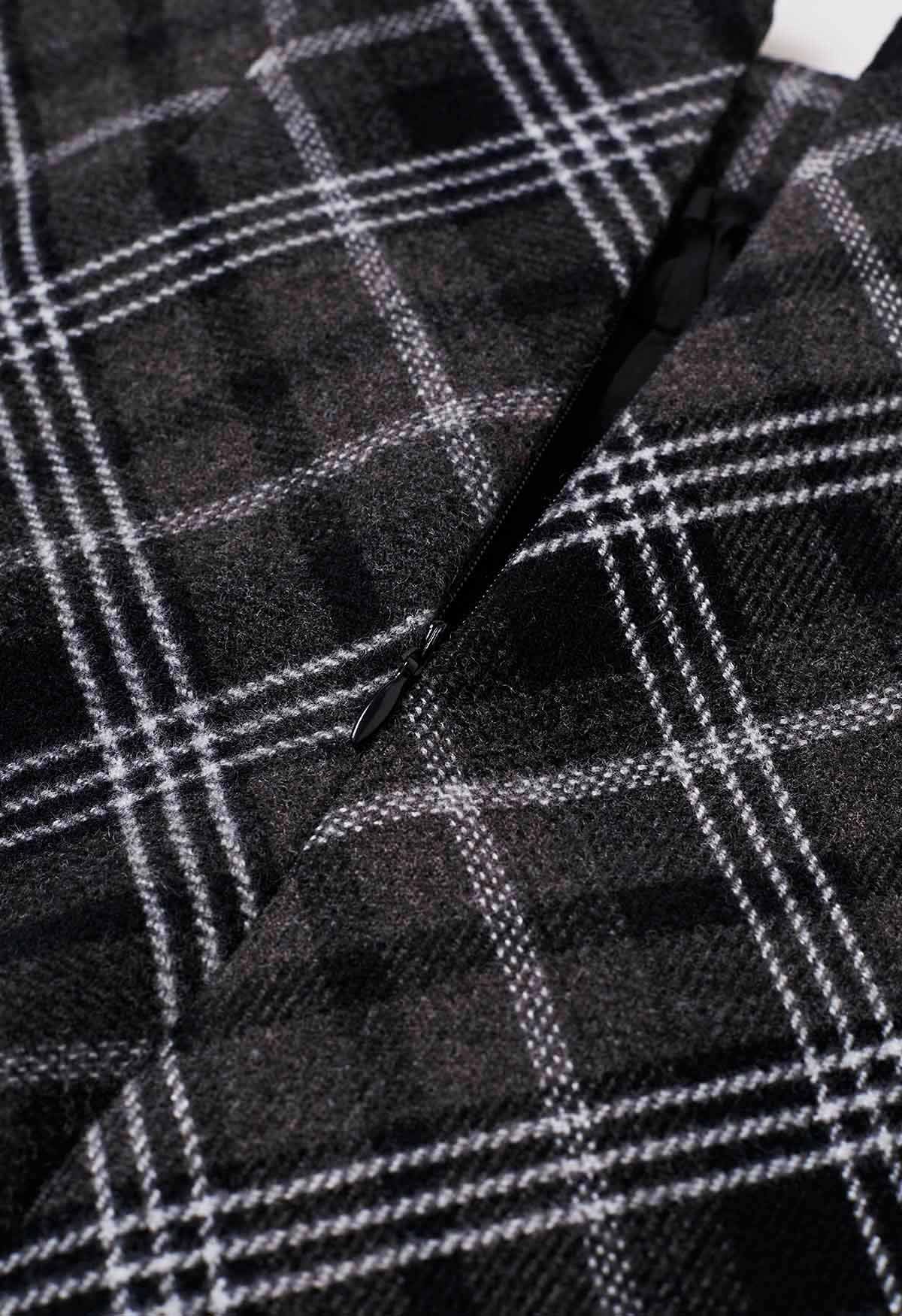 Scottish Charm Tartan-Minirock in Schwarz