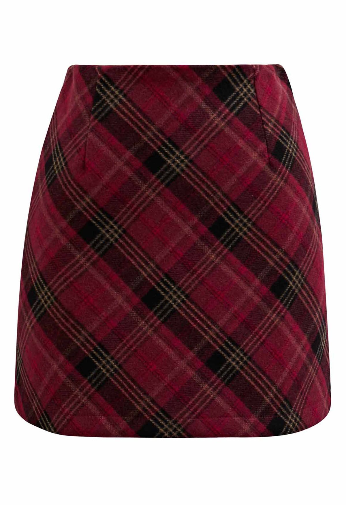 Scottish Charm Tartan Minirock in Rot