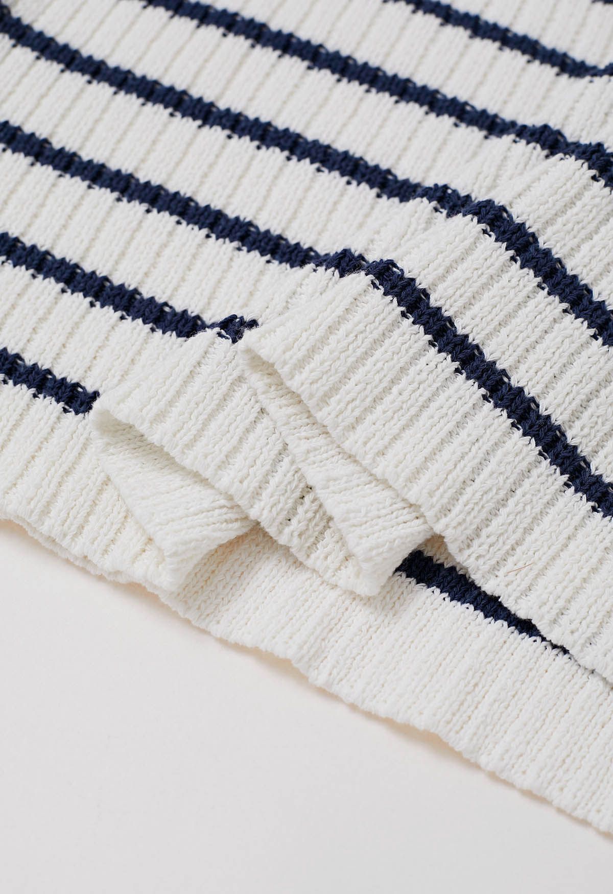 Gestreifter Baumwollpullover „Nautical Breeze“