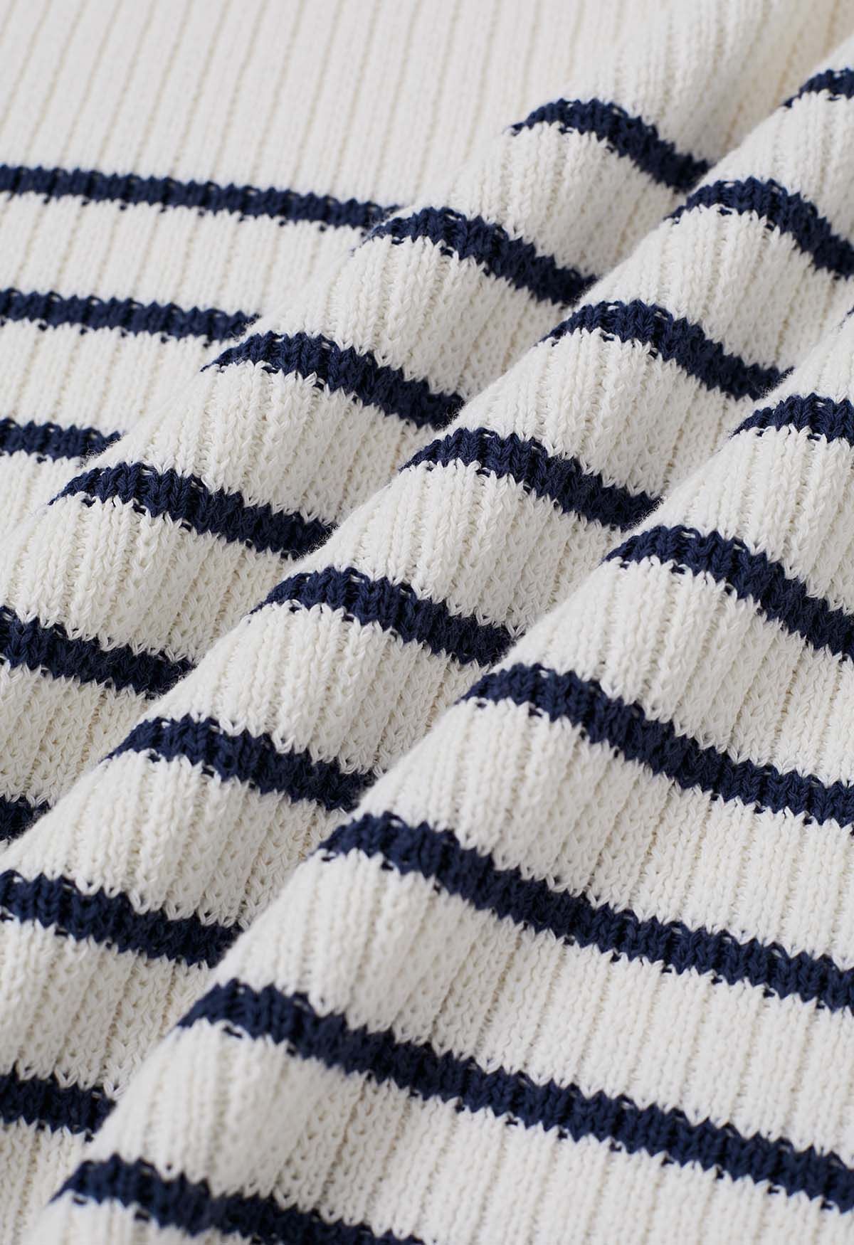 Gestreifter Baumwollpullover „Nautical Breeze“