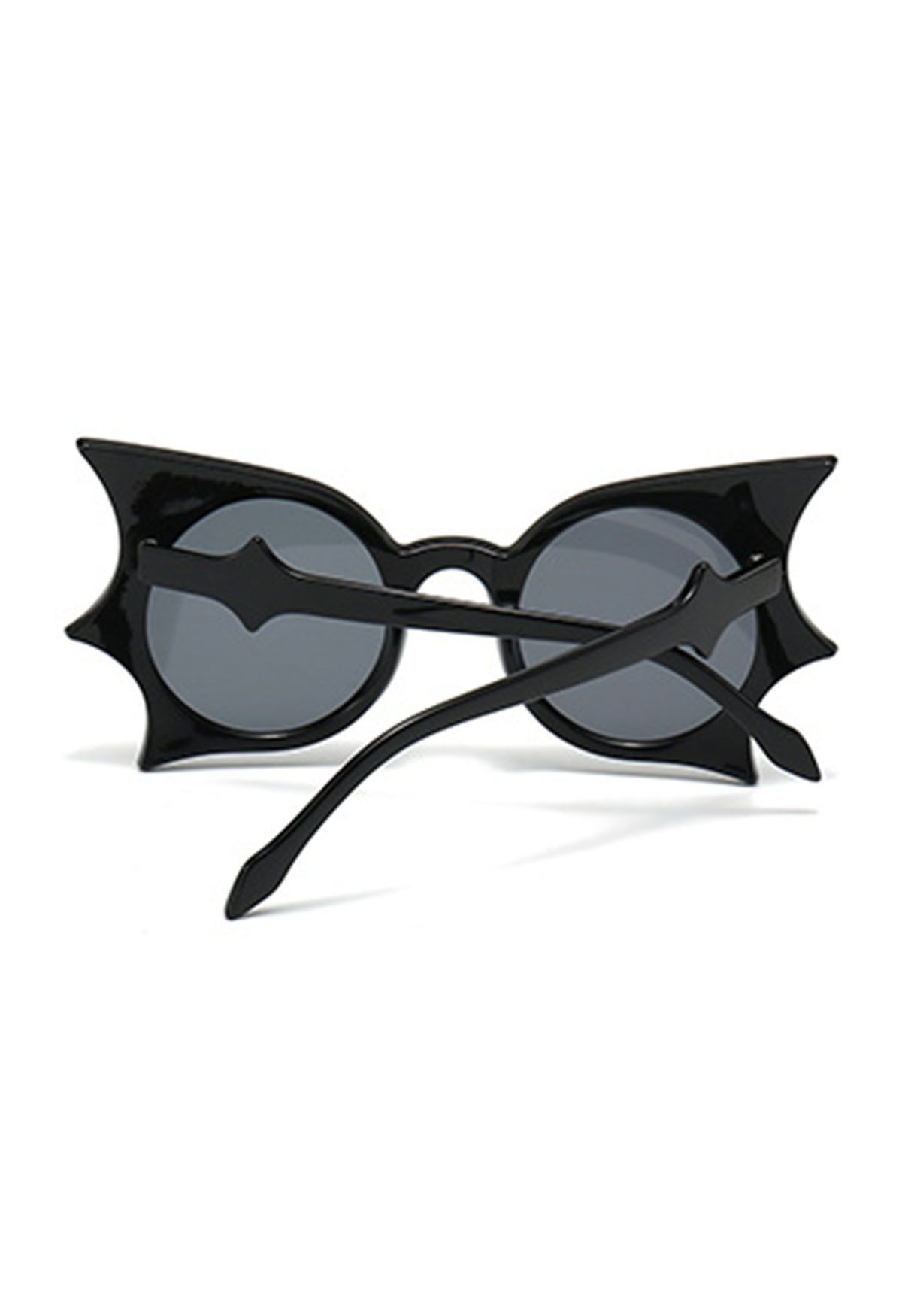 Midnight-Sonnenbrille mit Fledermausflügeln in Schwarz