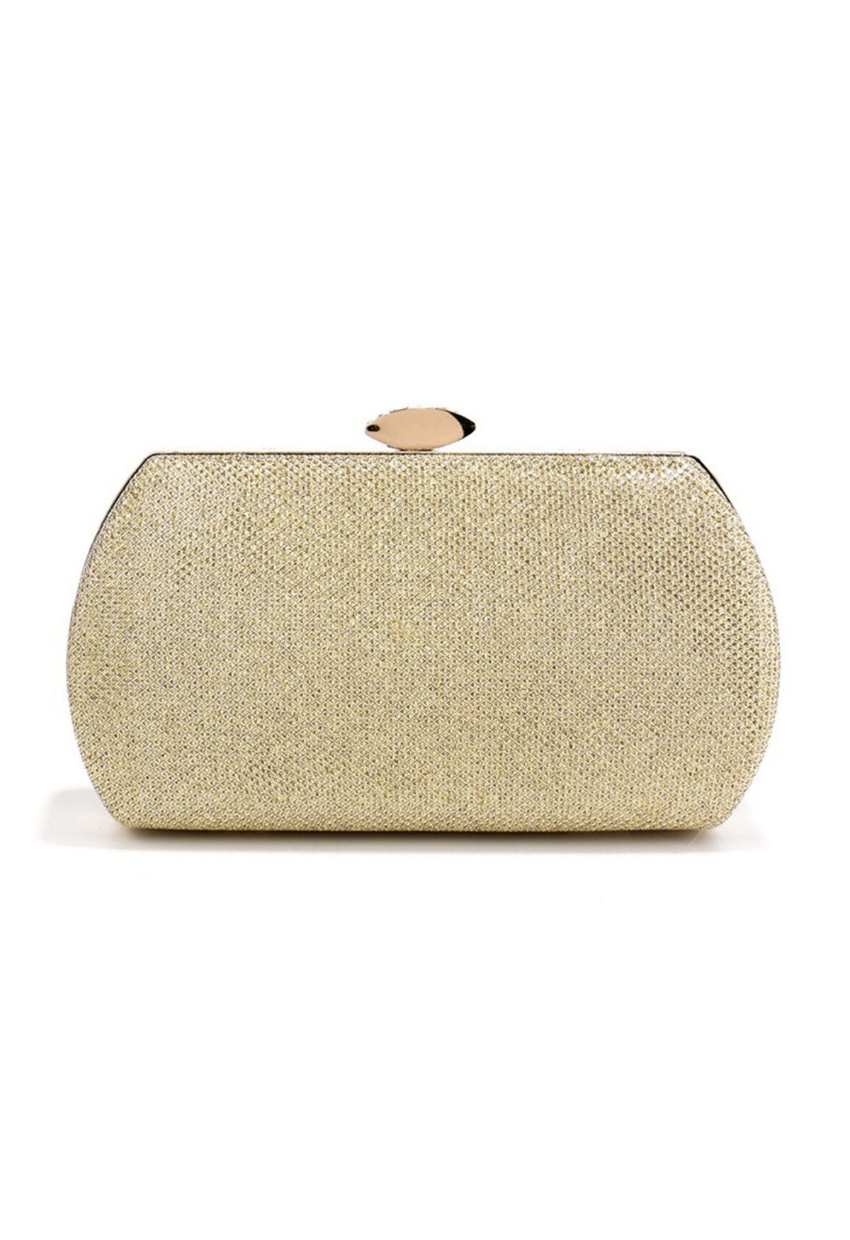 Glänzendes Geschenk – Geknotete Clutch in Gold