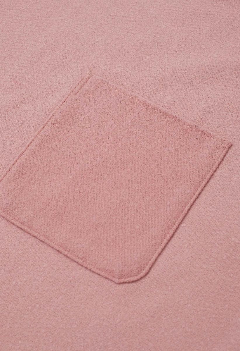 Whisper Soft – Poncho mit Taschen und Fransensaum in Rosa