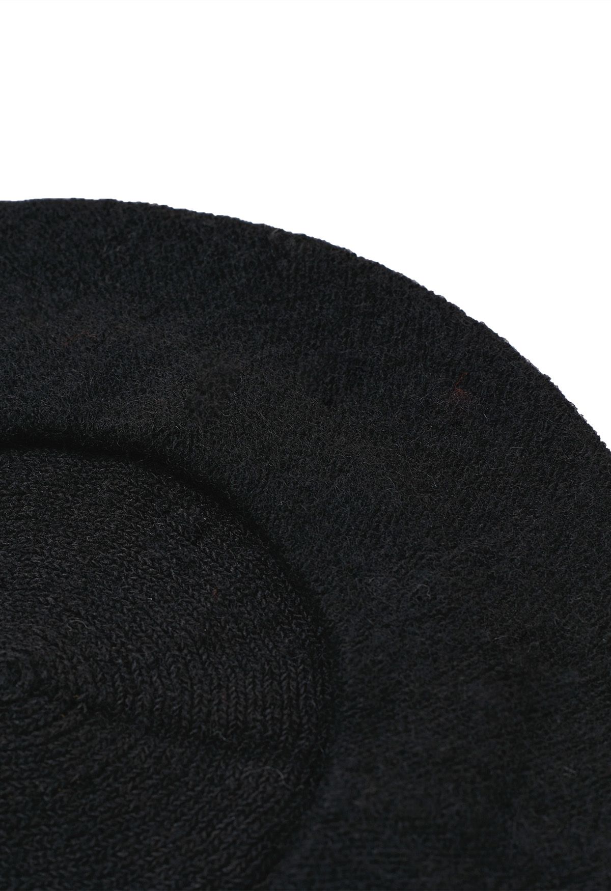 Parisian Flair – Schwarze Strickbaske mit Schleife