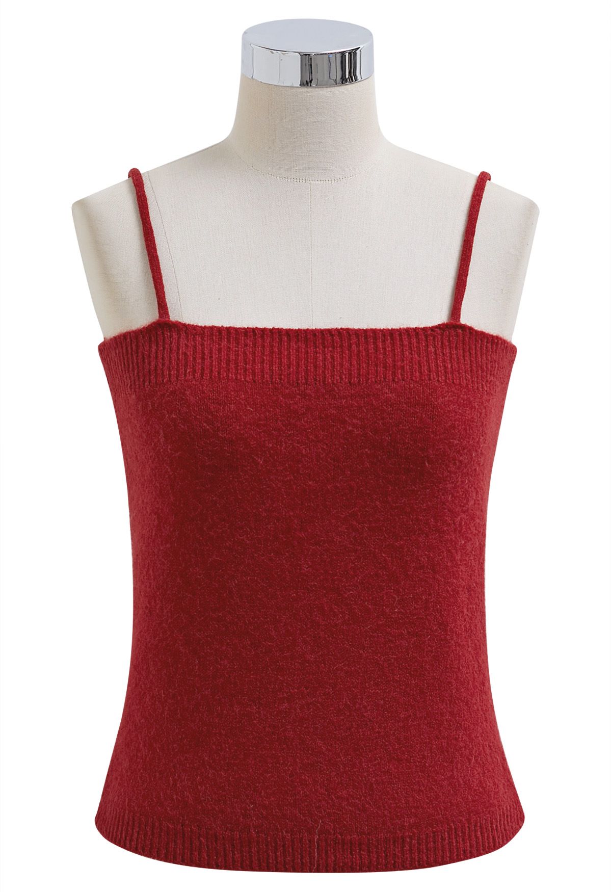 Faszinierendes Set aus Camisole-Top und Pullover mit Schleife in Rot