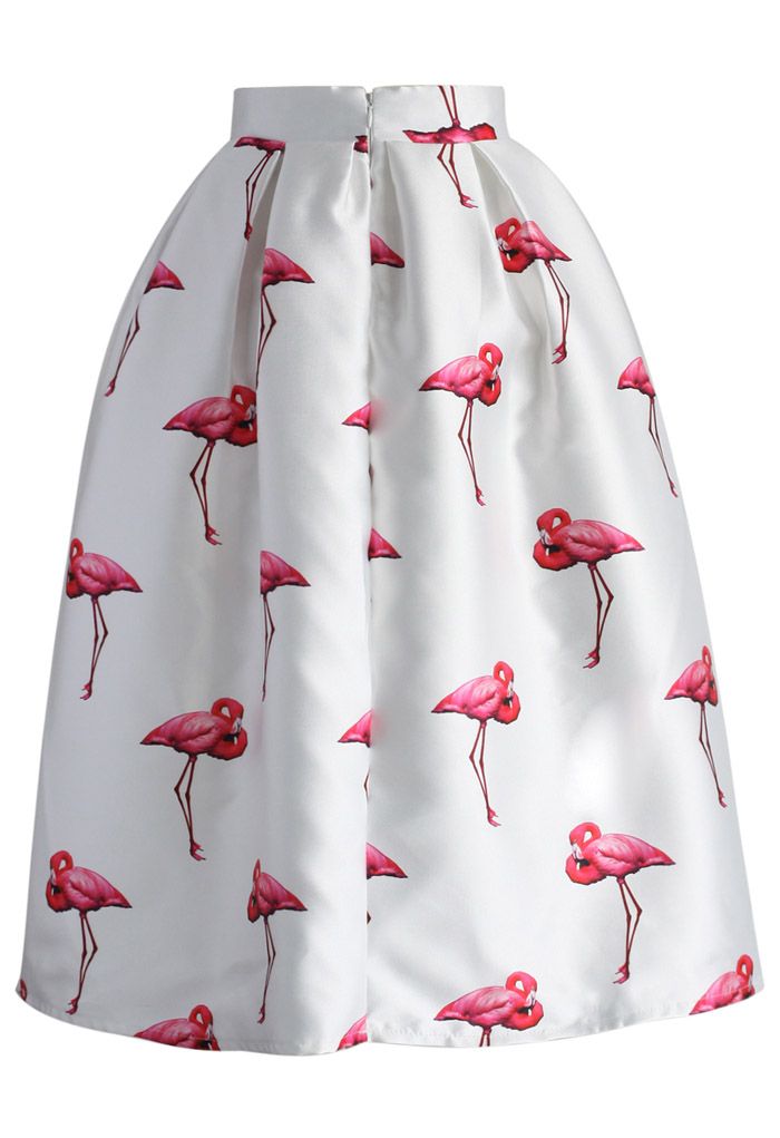 Flamingos Chice - Faltenrock