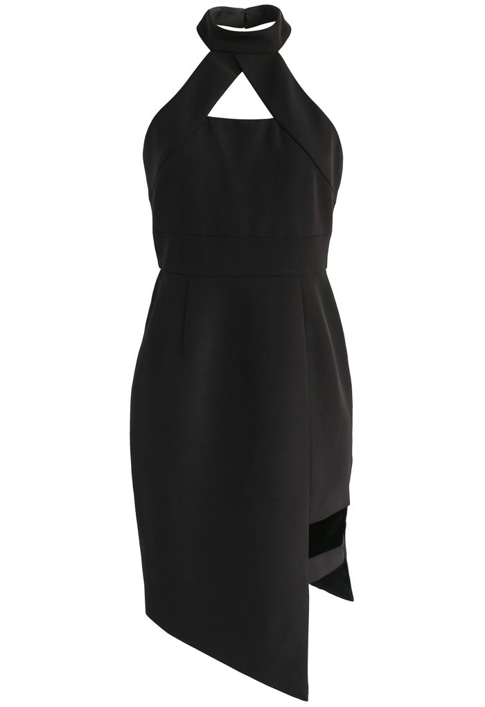 Modisches Muse - Kleid mit schwarzem Kragen