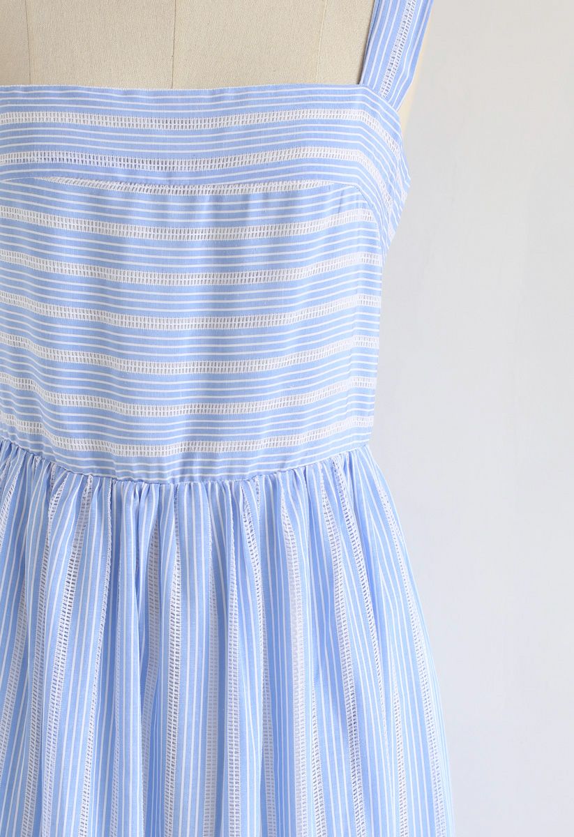 Sommerliches Sense Blue Stripe Cami Kleid