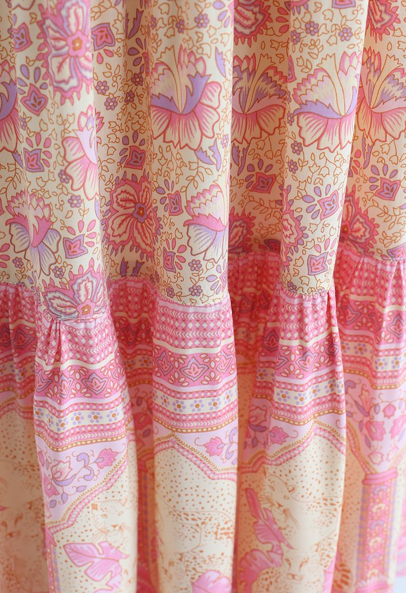 Secret Dreamer Boho Kleid in Pink