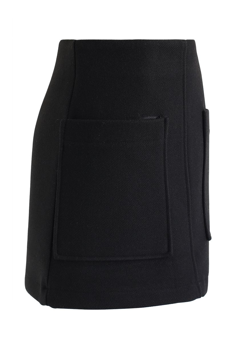 Tasche mit Charme Minirock in Schwarz