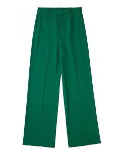 Simplicity Solid Green Drape Hose mit geradem Bein