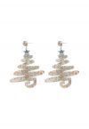 Sternenklare Weihnachtsbaum-Ohrringe in Elfenbein