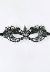 Ballmaske mit Zirkonia-Spitze in Schwarz